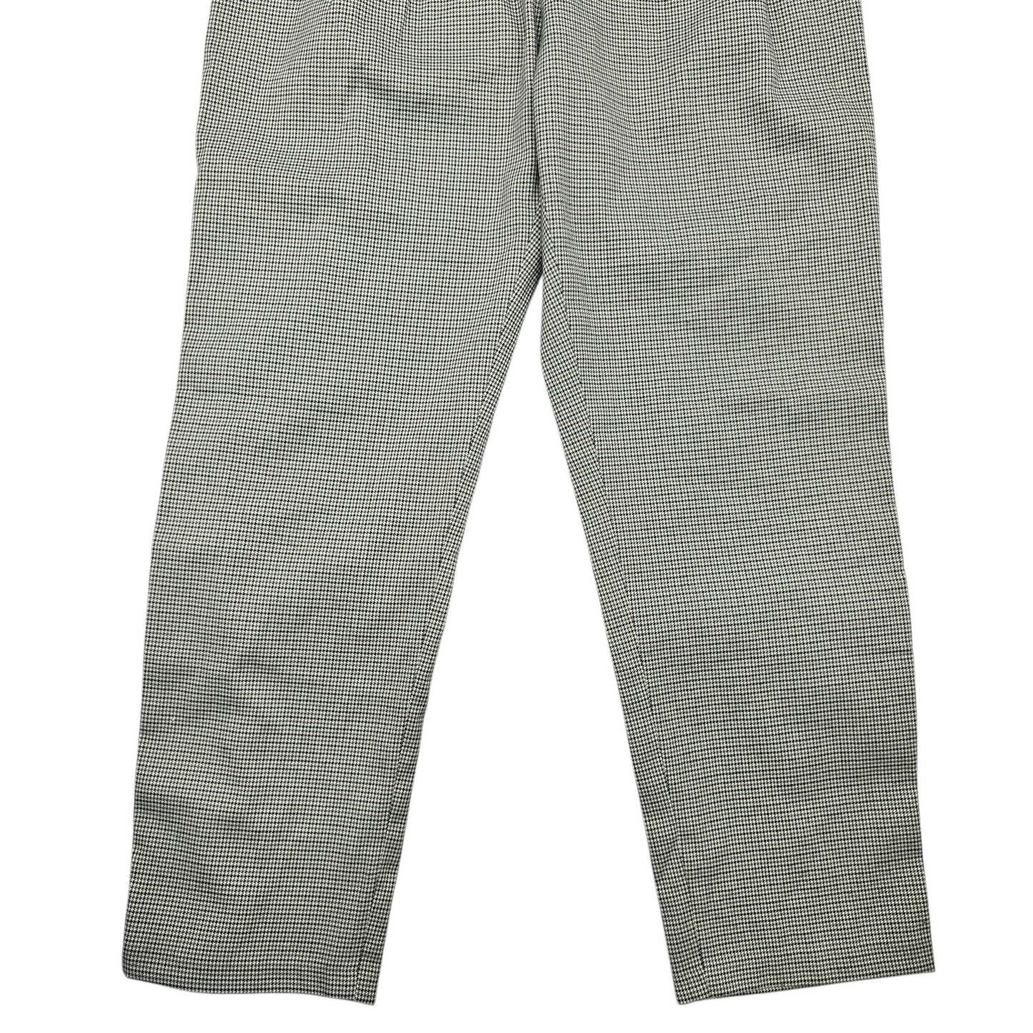 Frmz Gray Houndstooth Stripe Chic Office Work Formal KPop Preppy Pants Large