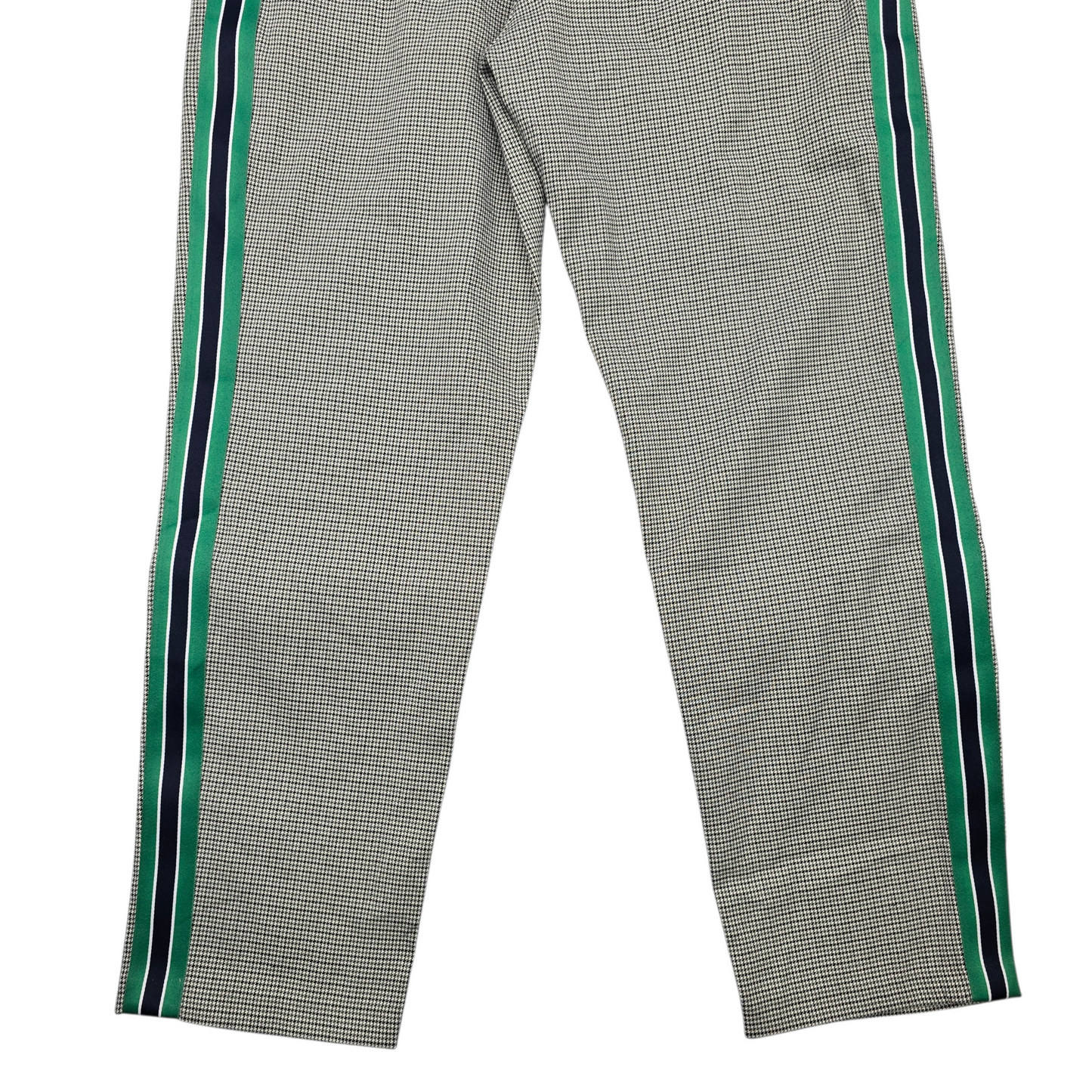 Frmz Gray Houndstooth Stripe Chic Office Work Formal KPop Preppy Pants Large