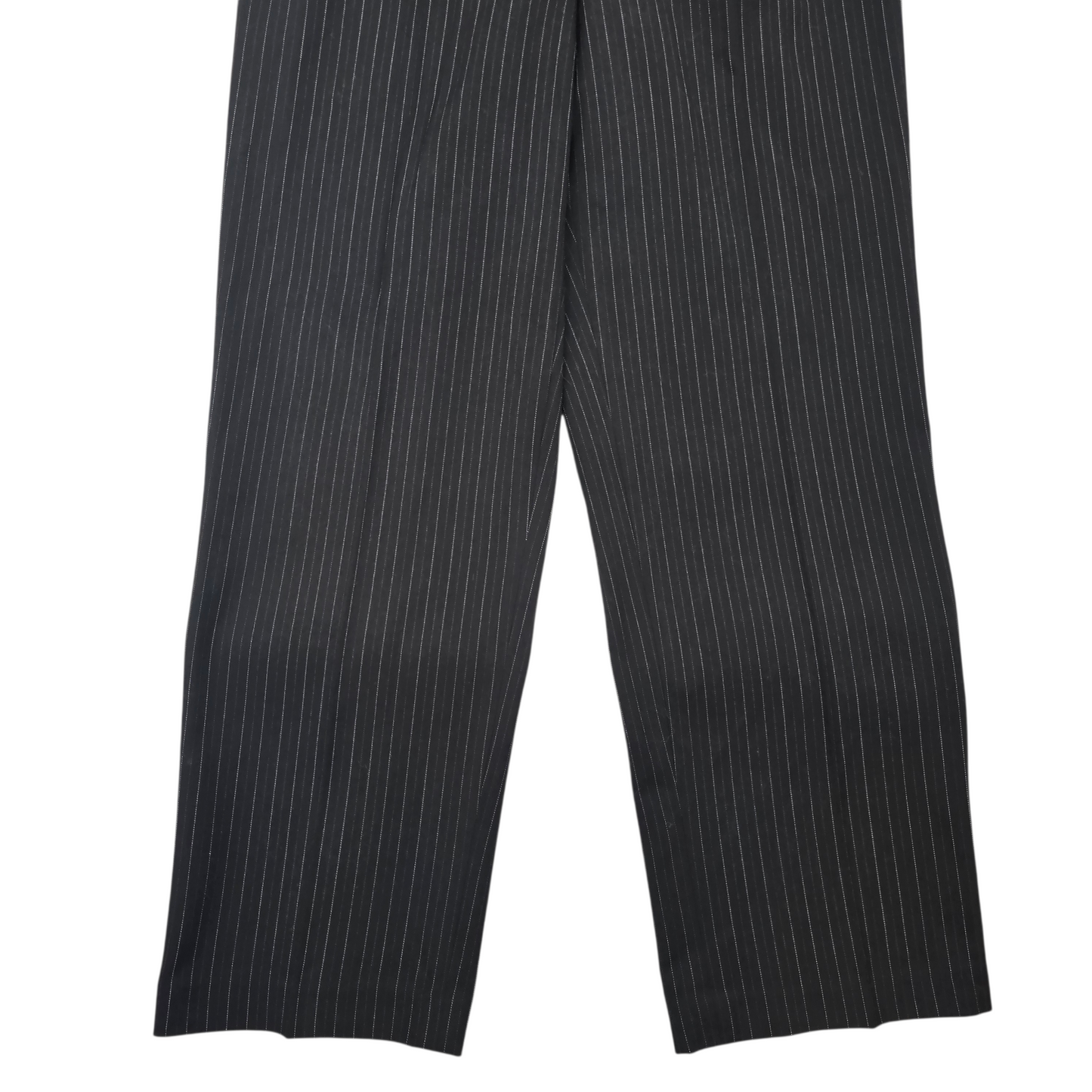 Rafaella Black Pin Stripe Formal Business Work Interview Straight Leg Pants 12P