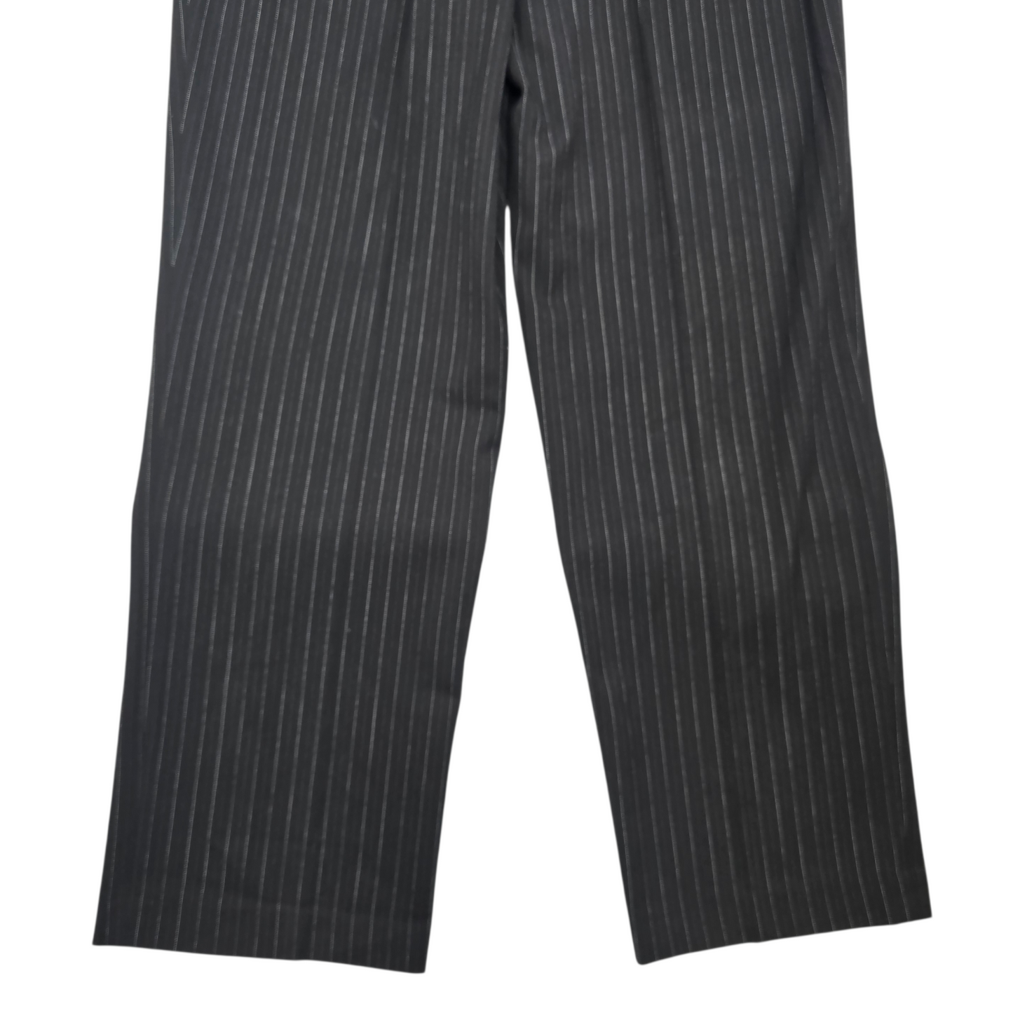 Rafaella Black Pin Stripe Formal Business Work Interview Straight Leg Pants 12P