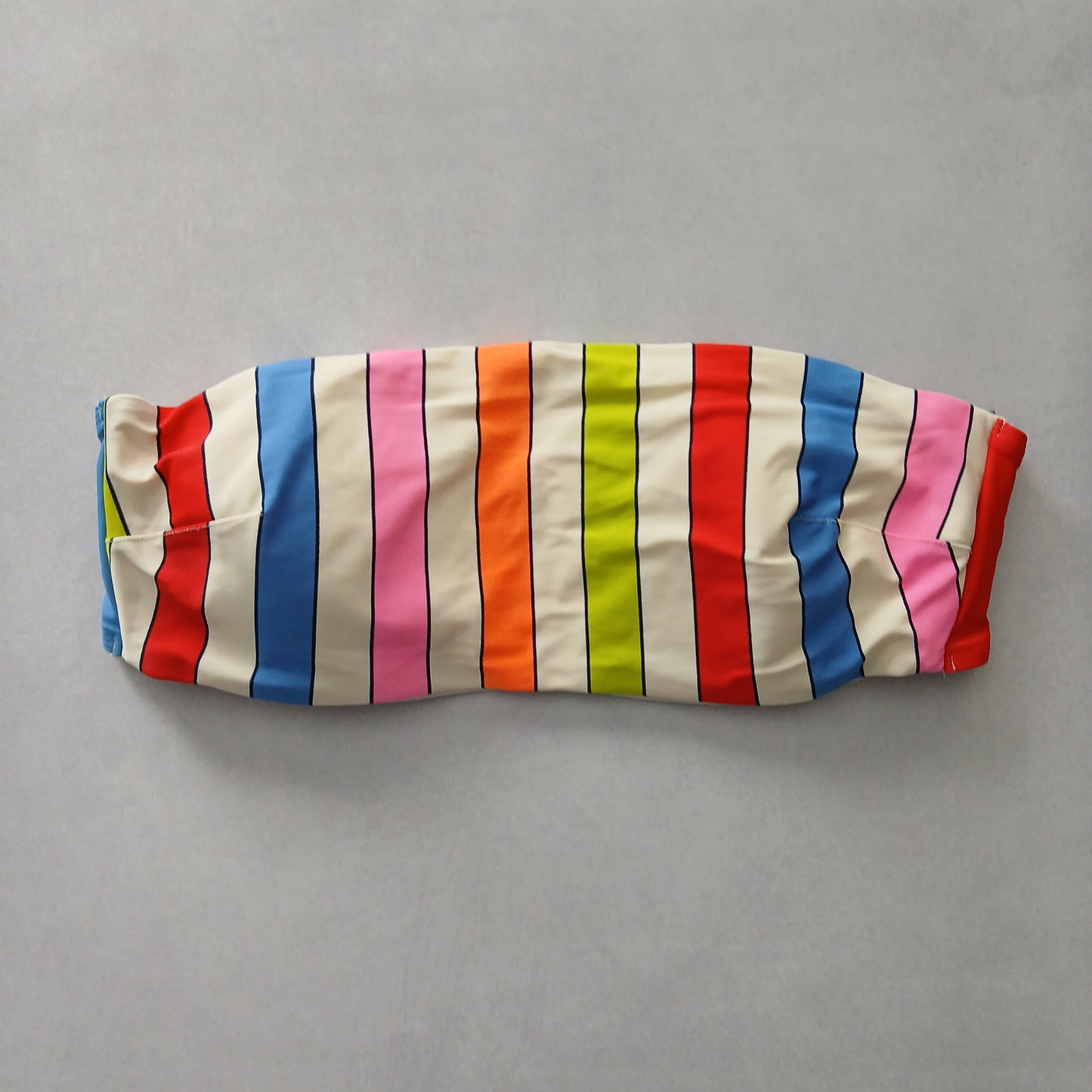 Colorful Y2K Swim Resort Beach Vacation Grunge Tropical Goth Bikini Top Large