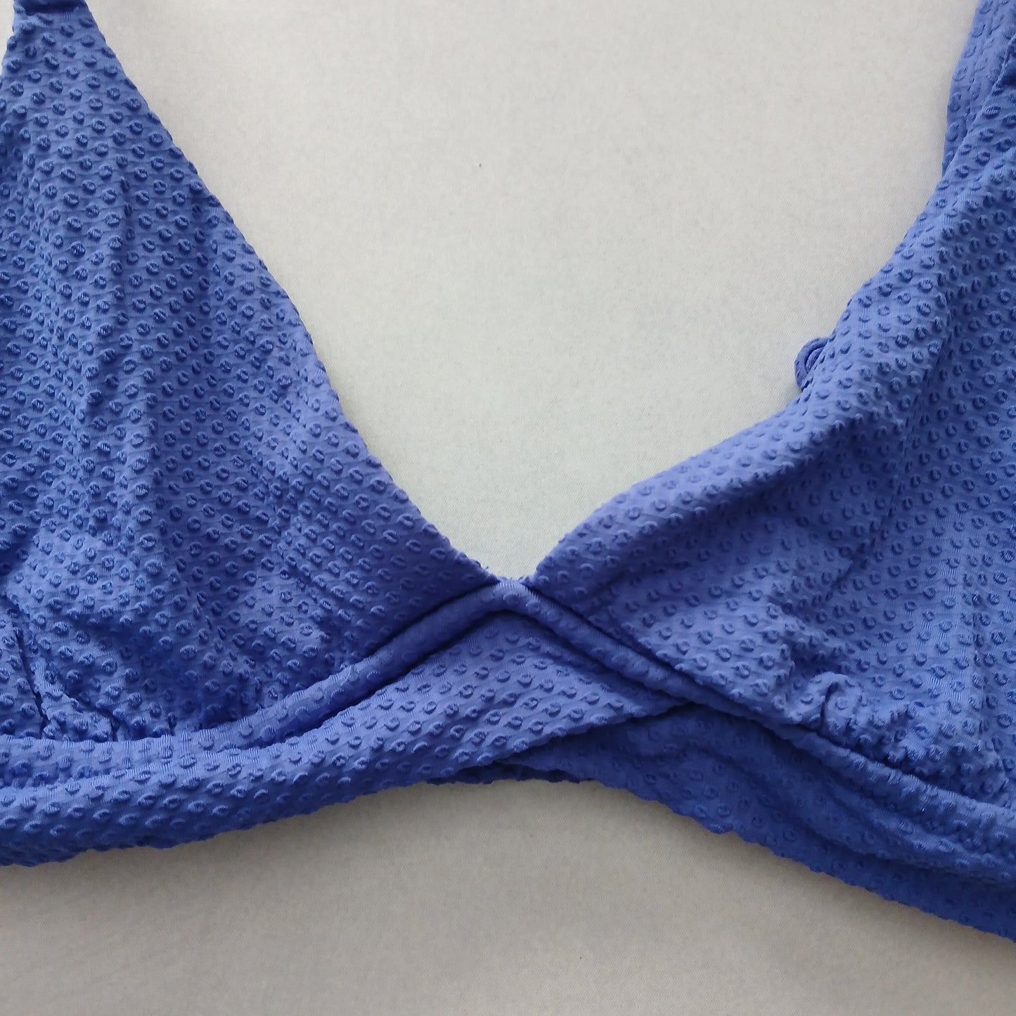 Blue Y2K Swim Resort Beach Vacation Grunge Tropical Goth Bikini Top Large