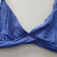 Blue Y2K Swim Resort Beach Vacation Grunge Tropical Goth Bikini Top Large