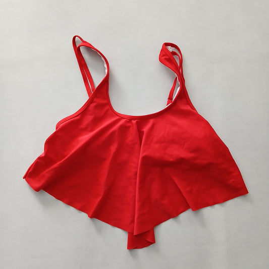 Red Y2K Swim Resort Beach Vacation Grunge Tropical Goth Bikini Top Large