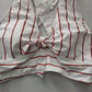White Y2K Swim Resort Beach Vacation Stripe Grunge Crisscross Bikini Top Large
