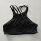 Black Y2K VTG Swim Tropical Resort Beach Grunge Goth Vacation Bikini Top Large
