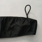 Black Y2K VTG Swim Tropical Resort Beach Grunge Goth Vacation Bikini Top Large