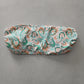 White Y2K VTG Bandeau Swimwear Tropical Paisley Beach Vacation Bikini Top Large