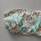 White Y2K VTG Bandeau Swimwear Tropical Paisley Beach Vacation Bikini Top Large