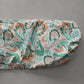 White Y2K VTG Bandeau Swimwear Tropical Paisley Beach Vacation Bikini Top Large