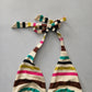 Pink Boho Y2K VTG Swim Tropical Resort Beach Stripe Vacation Bikini Top Large