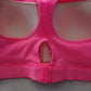 Pink Y2K VTG Sports Bra Activewear Duo Dry Champion Workout Top Large 34DD