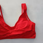 Red Boho Y2K VTG Swimwear Tropical Resort Beach Gunge Vacation Bikini Top Large
