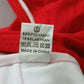 Red Boho Y2K VTG Swimwear Tropical Resort Beach Gunge Vacation Bikini Top Large
