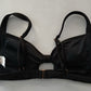 Black Boho Y2K VTG Swimwear Tropical Resort Beach Vacation Bikini Top Large