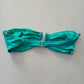 Green Y2K VTG Bandeau Swimwear Tropical Baddie Beach Vacation Bikini Top Large