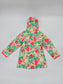 Cat & Jack Floral Girls Toddler Zip Up Colorful Hood Cute Artsy Cozy Raincoat 5T