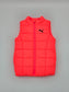 Puma Orange Y2K Active Sporty Girls Toddler Puffer Cozy Jacket Vest XS 5/6