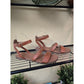 Report Studded Brown Flat Braided Strap Sandals Size 6M