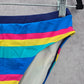 Blue Striped Bikini Bottoms Swimwear Medium