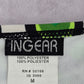 Ingear Green Black White Floral Geometric Tie Bikini Bottom Swimwear Medium