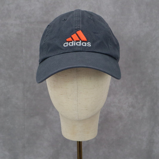Adidas Gray Baseball Climalite Athletic Logo Cotton Adjustable Buckle Cap Hat