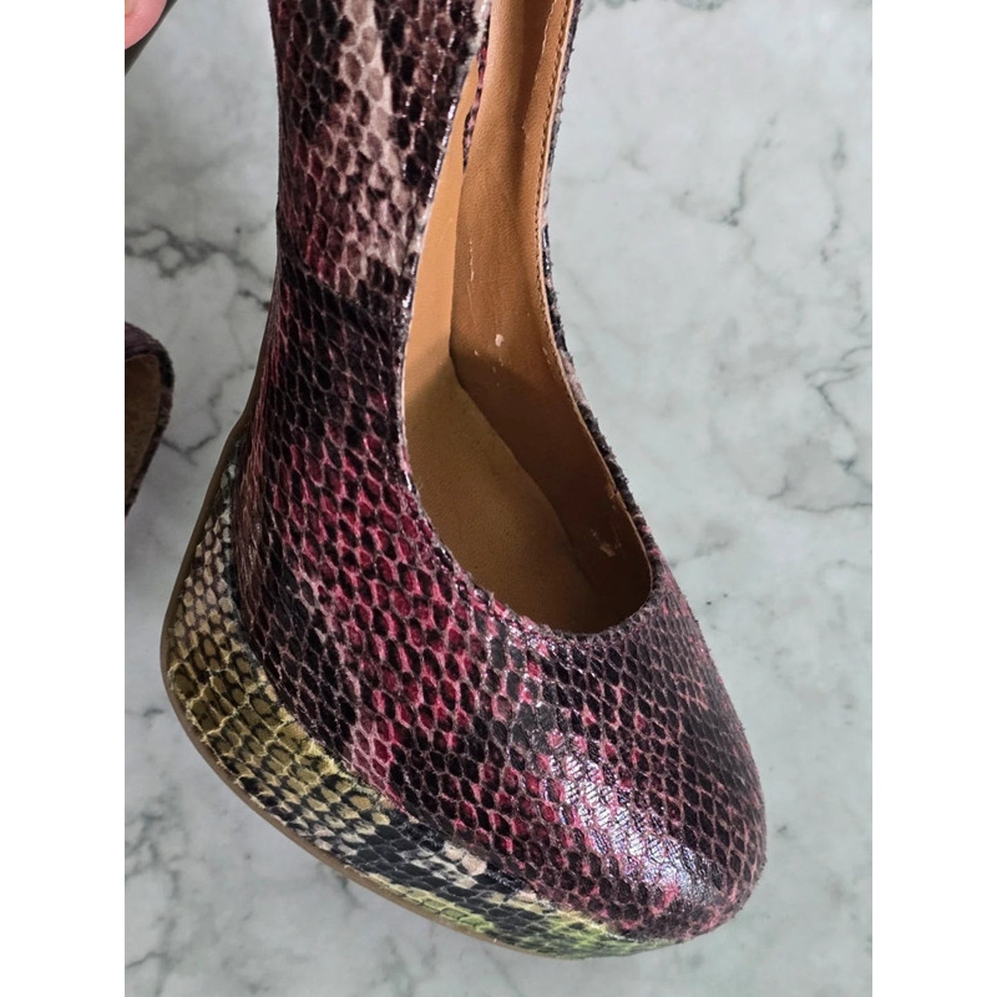 Cosmopolitan Animal Print Platform High Heel Shoes 7M