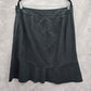 Ann Taylor Navy Blue Stripe Vintage Flare Knee Length Executive Skirt Plus 14