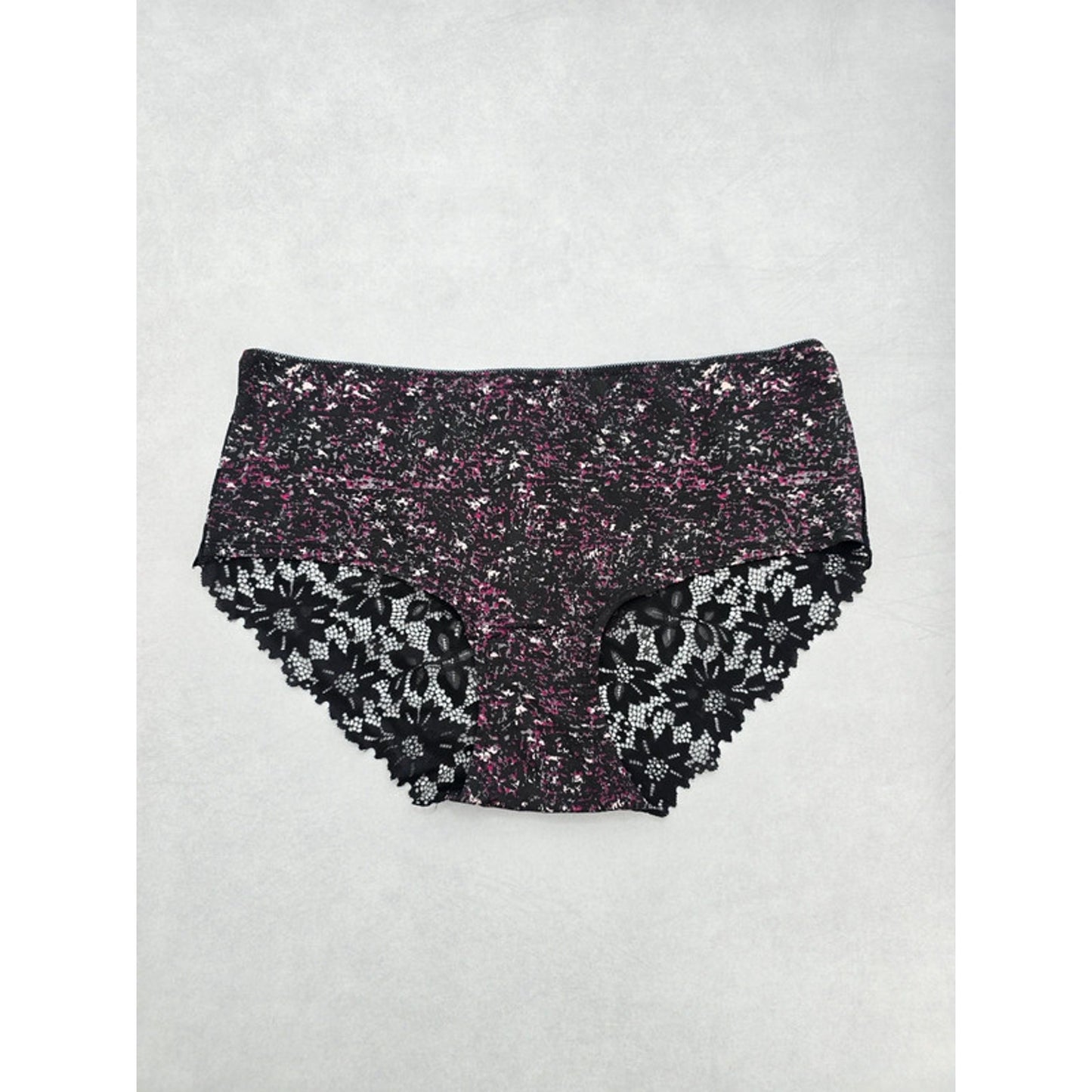Multicolor Black Lace Whimsygoth Romantic Boudoir Bridal Panty Plus Size 2X