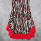 5th & Love Black Red High Low Sleeveless Flare Dress Extra Large XL