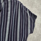 Universal Thread Blue Stripes Tie Front Button Down Top Blouse Size XS