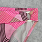 Kim Rogers Pink Brown Stripe Medium Bikini Bottom Swimwear