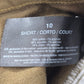 Gloria Vanderbilt Green Straight Taper Denim Short Jeans Cotton Bottom Pants 10S
