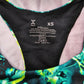 Xersion Green Racerback Medium Support Padded Sports Bra Active Yoga Top XS