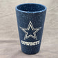 Sili Blue Dallas Cowboys Fanatics Football Drink Silicone 16 OZ Pint Glass Cup