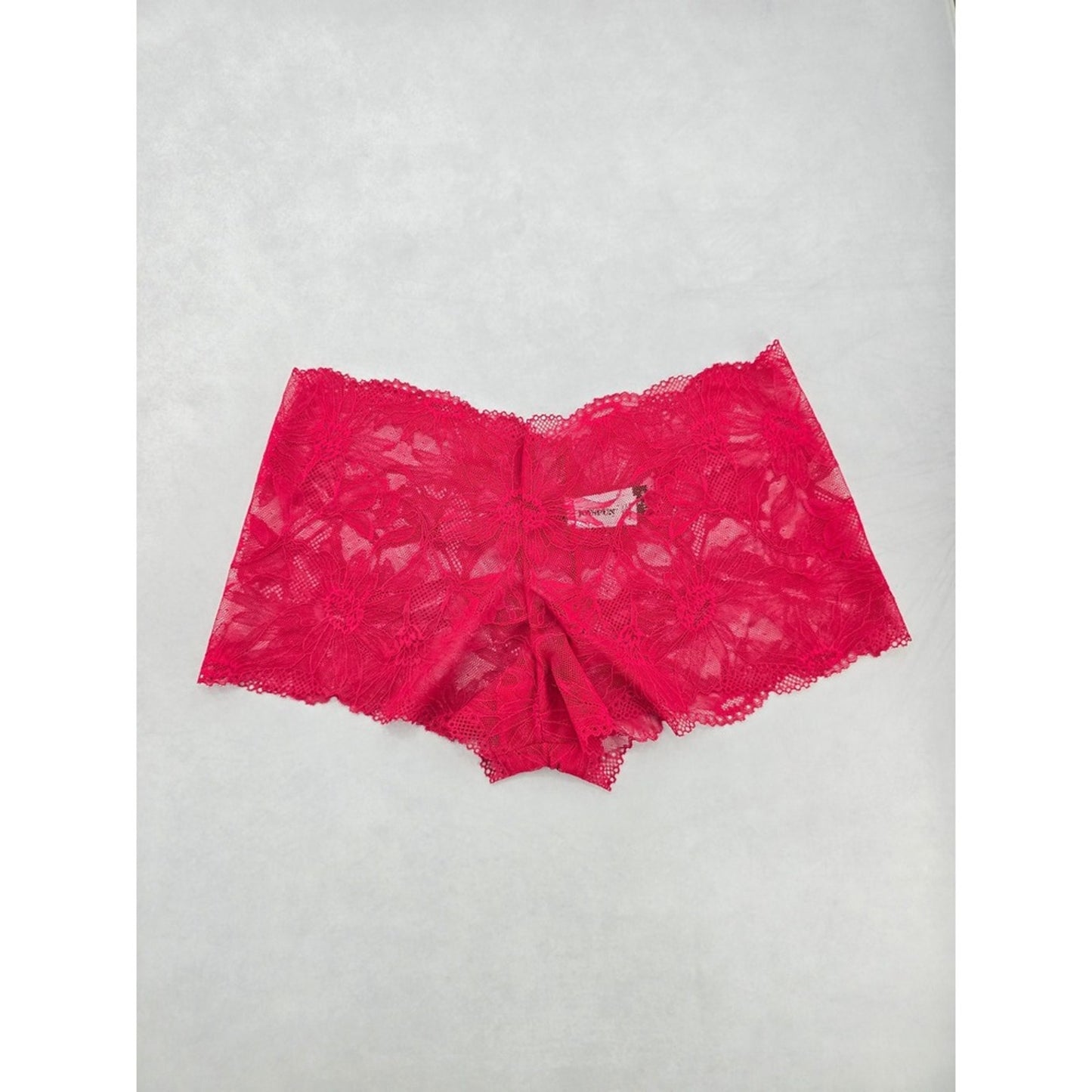Red Lace Hipster Floral Style Joyspun Panties XL 16/18