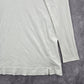 J Jill White Long Sleeve Pima Cotton Tall Slit Top Shirt Blouse Medium