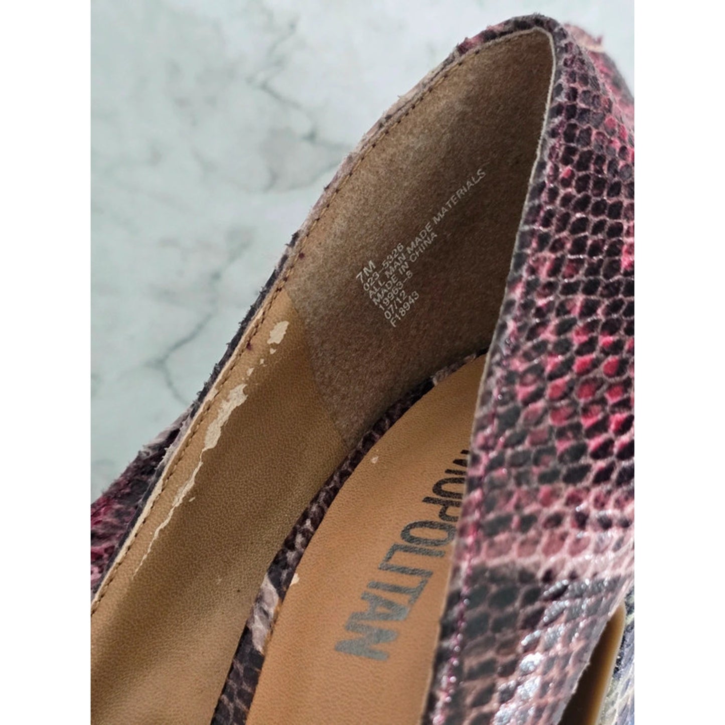 Cosmopolitan Animal Print Platform High Heel Shoes 7M