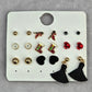 Gold Black Christmas Holiday Tassel Dangle Fashion Jewelry Earrings NWT JB2-64