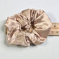 Gold Cream Hair Tie Accessories Scrunchie Handmade Satin SB27