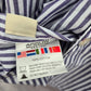 Arrow Purple White Stripes Button Down Long Sleeve Cotton Mens Shirt Medium