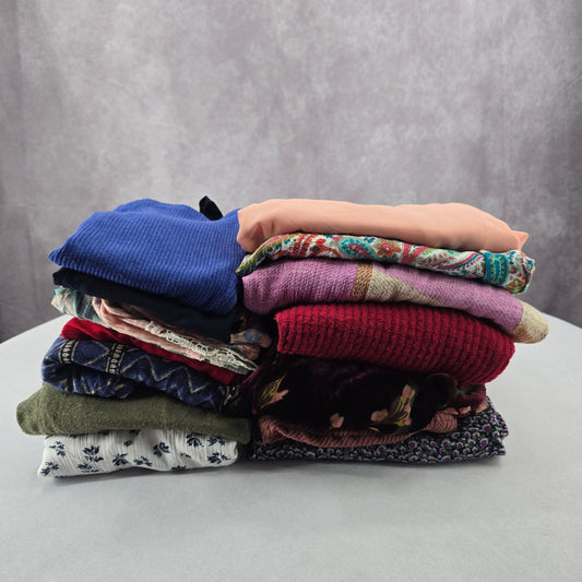Lot of 16 Womens Tops Sweaters Tanks Random Mixed Bundle of 16 S Small
