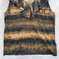 Lauren Ralph Lauren Black Brown Tie Dye Ruffle Blouse Tank Top Plus 1X