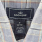 Dockers Gray Plaid Button Down Work Western Long Sleeve Cotton Shirt Small