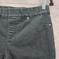 Faded Glory Black Skinny Pullon Jeggings Straight Cotton Stretch M Medium 10