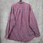 Chaps Red Blue Plaid Long Sleeve Button Down Cotton Mens Shirt Plus 2XL
