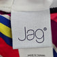 Jag Pink Multi Color Stripe Padded Stretch Swimwear Tankini Tank Top Medium M