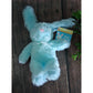 Blue Easter Bunny with Bow Plush Toy