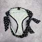 Billabong Black White Polka Dot Tie Bikini Bottom Swimwear Medium