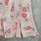 Laura Scott Pink Floral Flare Boho Indie Y2K Knee Length Cottage Skirt Large